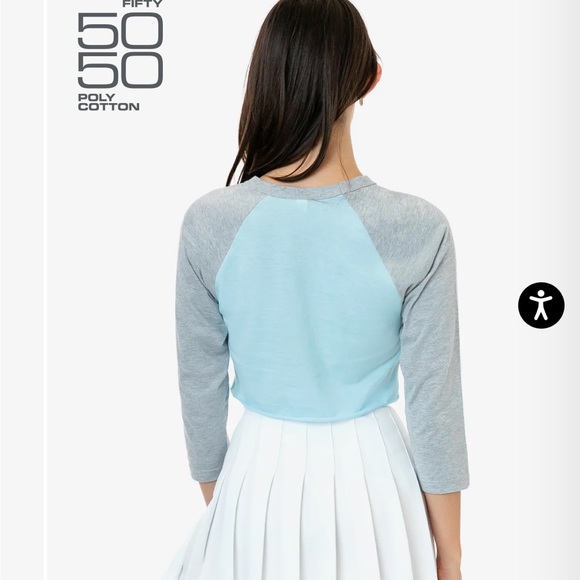 Cropped Raglan Tee - Picture 2 of 4